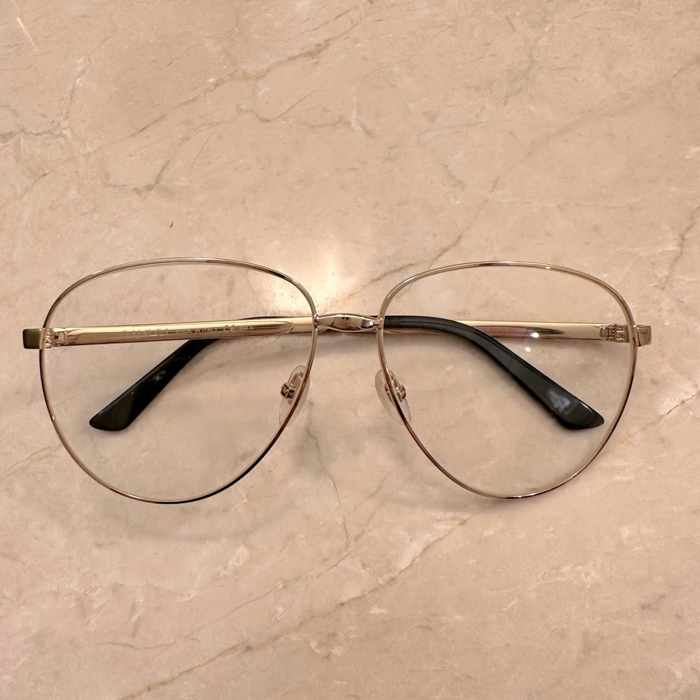 GUCCI AVIATOR UNISEX GOLD FRAME GLASSES